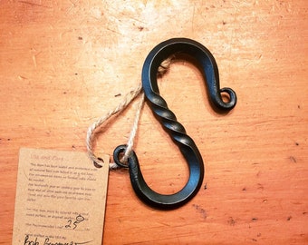 Hand Forged Steel S Hook "Classic Twist Collection"