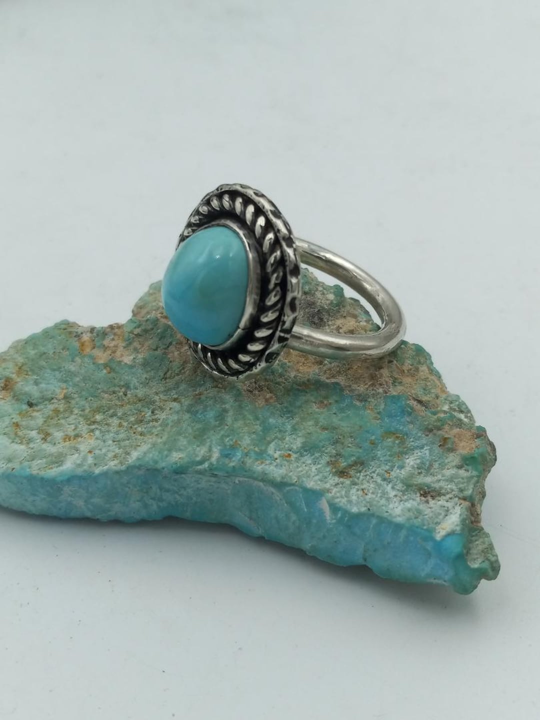 Sleeping Beauty Turquoise Sterling Silver Ring - Etsy