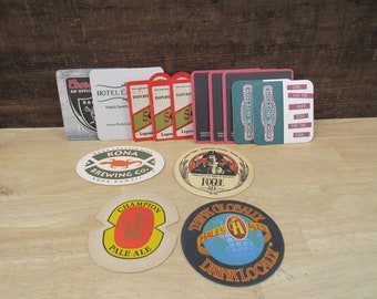Bar Coaster, 14 Cardboard Coasters, Assorted Bar Coasters