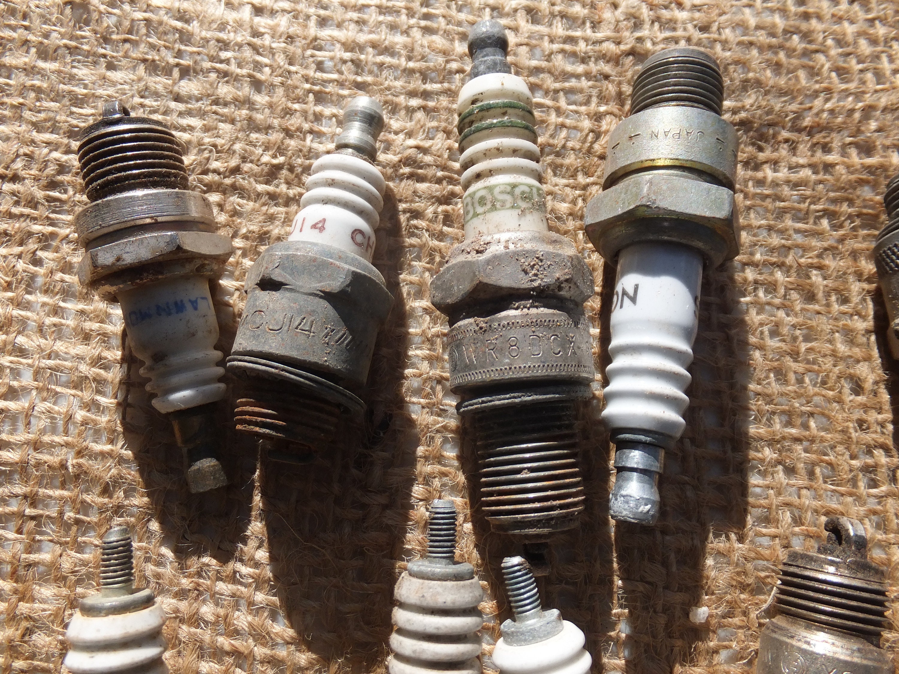 Rusty Spark Plugs 10 Rusty Assemblage Pieces Rusty parts Etsy