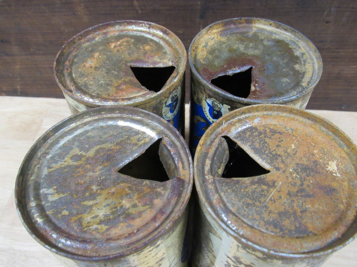 Rusty Beer Cans 4 Rusty GB Beer Cans GB Beer Can Rusty Beer | Etsy