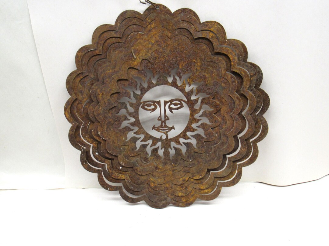 Rusty Yard Art, Rusty Sun Yard Art - Etsy