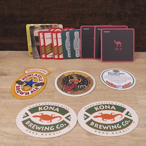 Beer Bar Coaster, 17 Cardboard Beer Coasters, Assorted Bar Coasters