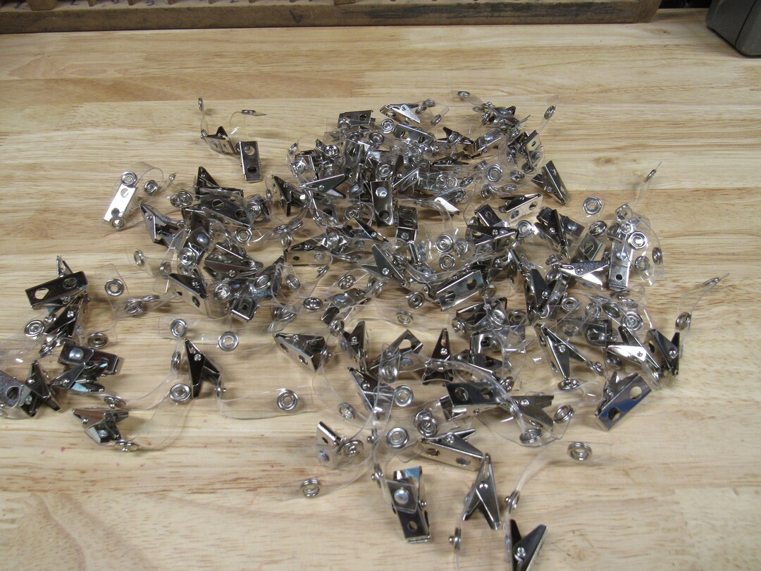 Snap Badge Clips, 75 Individual Employee Badge Tag Clips - Etsy