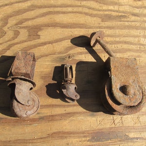 Rusty Assemblage Supplies, Farm Industrial Rusty Parts, Large Rusty Pulley