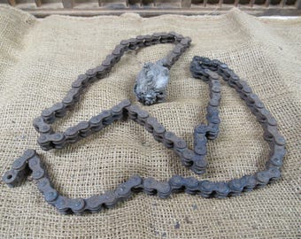 Rusty Metal Chain, Large Rusty and Rustic Chain