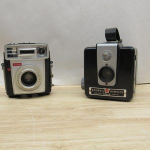 Two Brownie Cameras, Brownie Hawkeye Camera and Brownie Starmatic Camera, Kodak Brownie Cameras