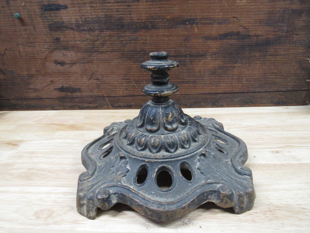 Decorative Lamp Base, Cast Iron Lamp Base, Heavy Duty Cast Iron