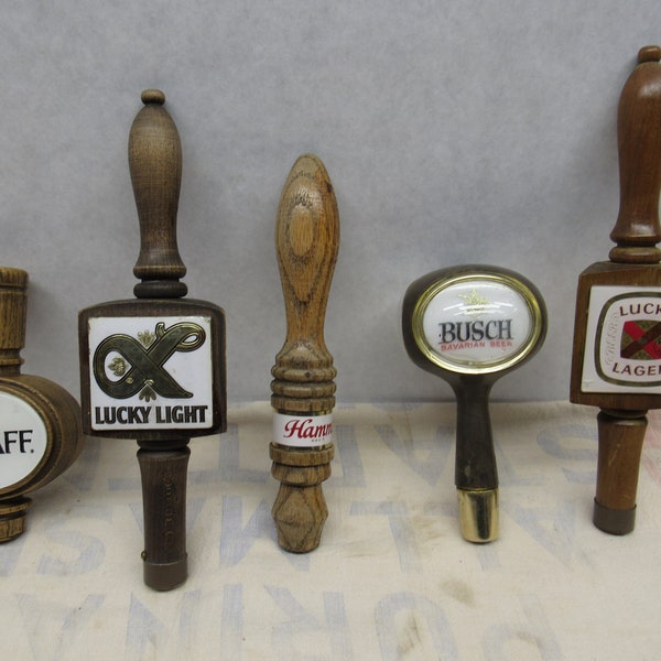 Beer Tap Handle, Falstaff, Lucky Lager Light, Hamms, Busch Bavarian, Lucky Lager, Choose your Beer Tap Handle