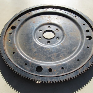 Large Fly Wheel, Extra Large Industrial Disc, Industrial Ring with holes and teeth, Industrial Gear