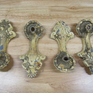 Lamp Parts, 4 Cast Iron Decorative Lamp Pieces