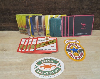 Bar Coaster, 24 Cardboard Coasters, Assorted Bar Coasters