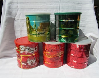 Collectible Coffee Cans, Choice of Five Different Coffee Cans
