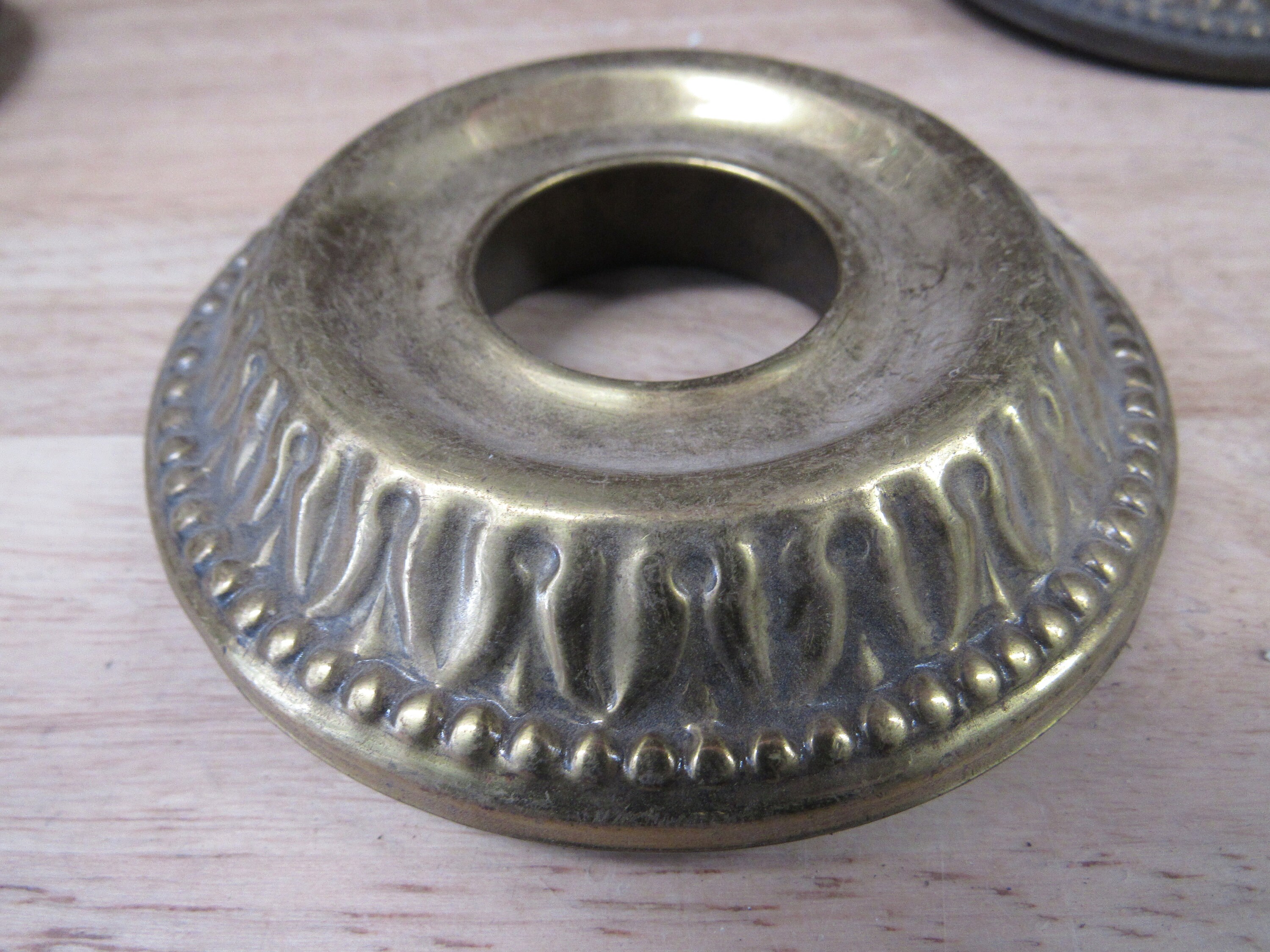 Brass Lamp Parts Brass Bobeche Flower Shaped Round Metal Etsy