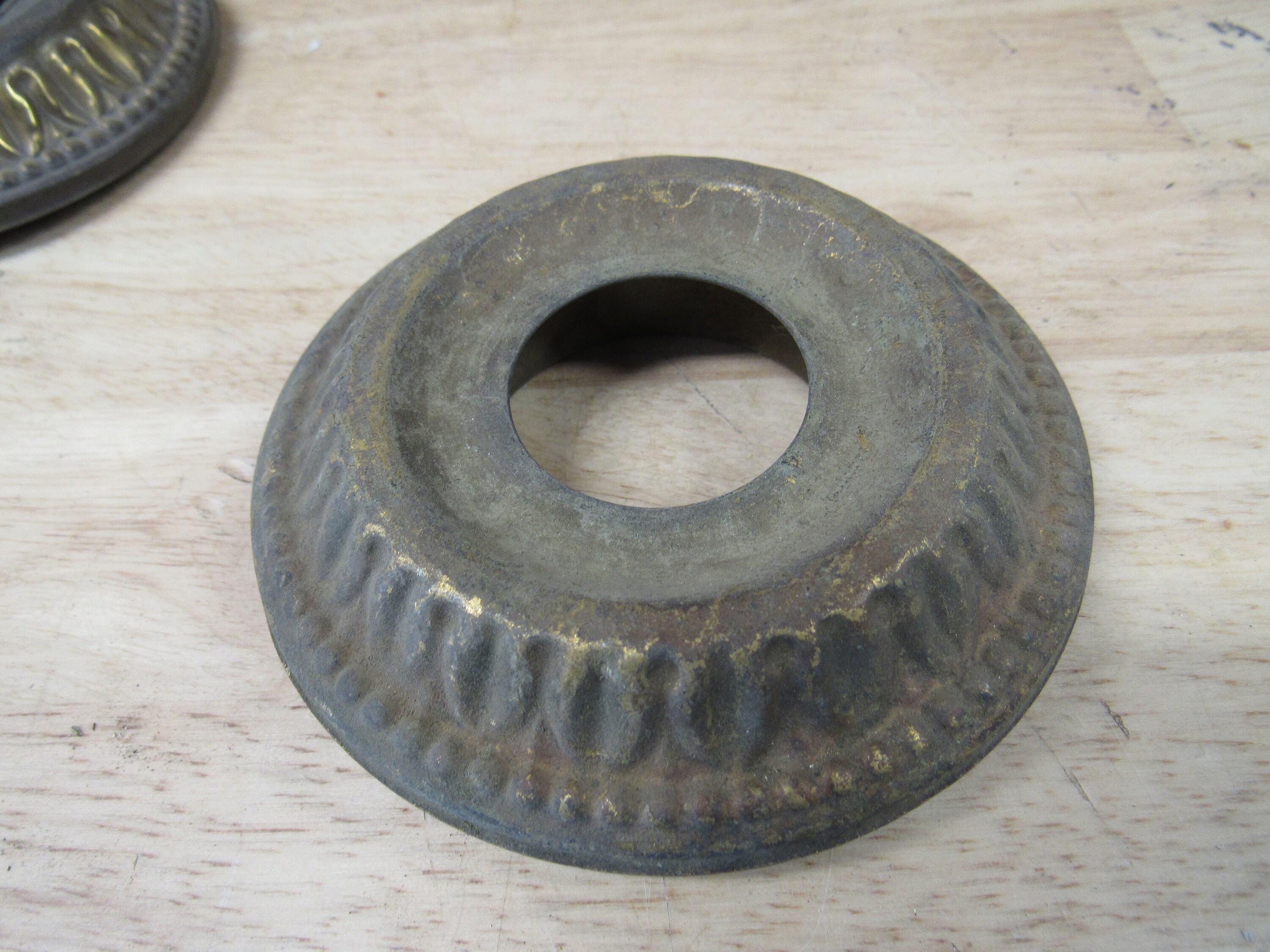 Brass Lamp Parts Brass Bobeche Flower Shaped Round Metal Etsy