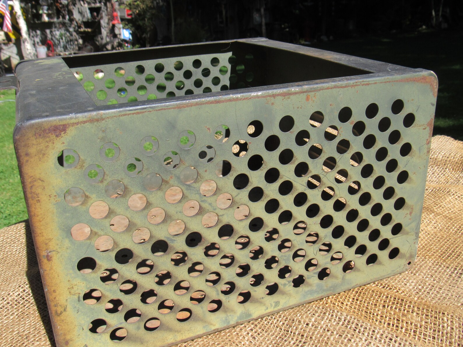 Rustic Locker Bin Rusty Vintage Metal Locker Bin with Number Etsy