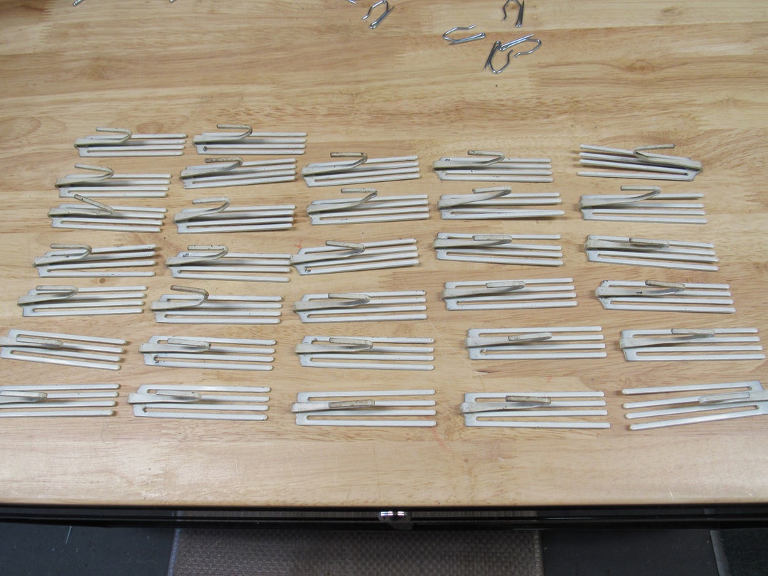 Metal Drapery Hooks, Metal Curtain Hooks, Drapery Pleat Hooks Etsy