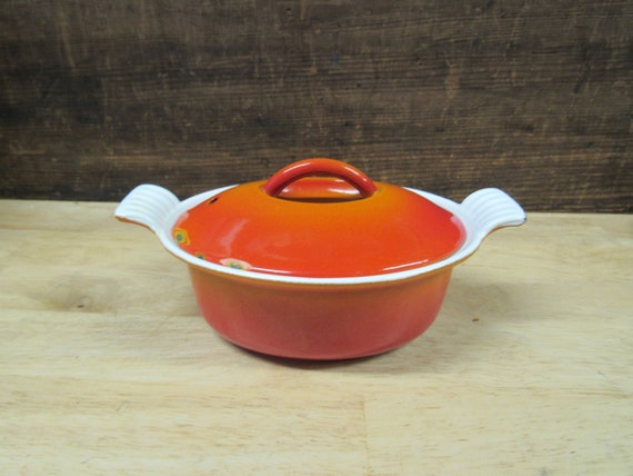 Descoware Dutch Oven, Small 7 Orange Descoware Oval Casserole