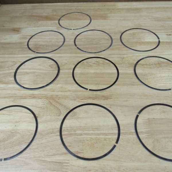 Flat Metal Rings, 10 Flat Metal Rings, Flat Metal Split Rings- assemblage, steampunk supplies, craft supplies