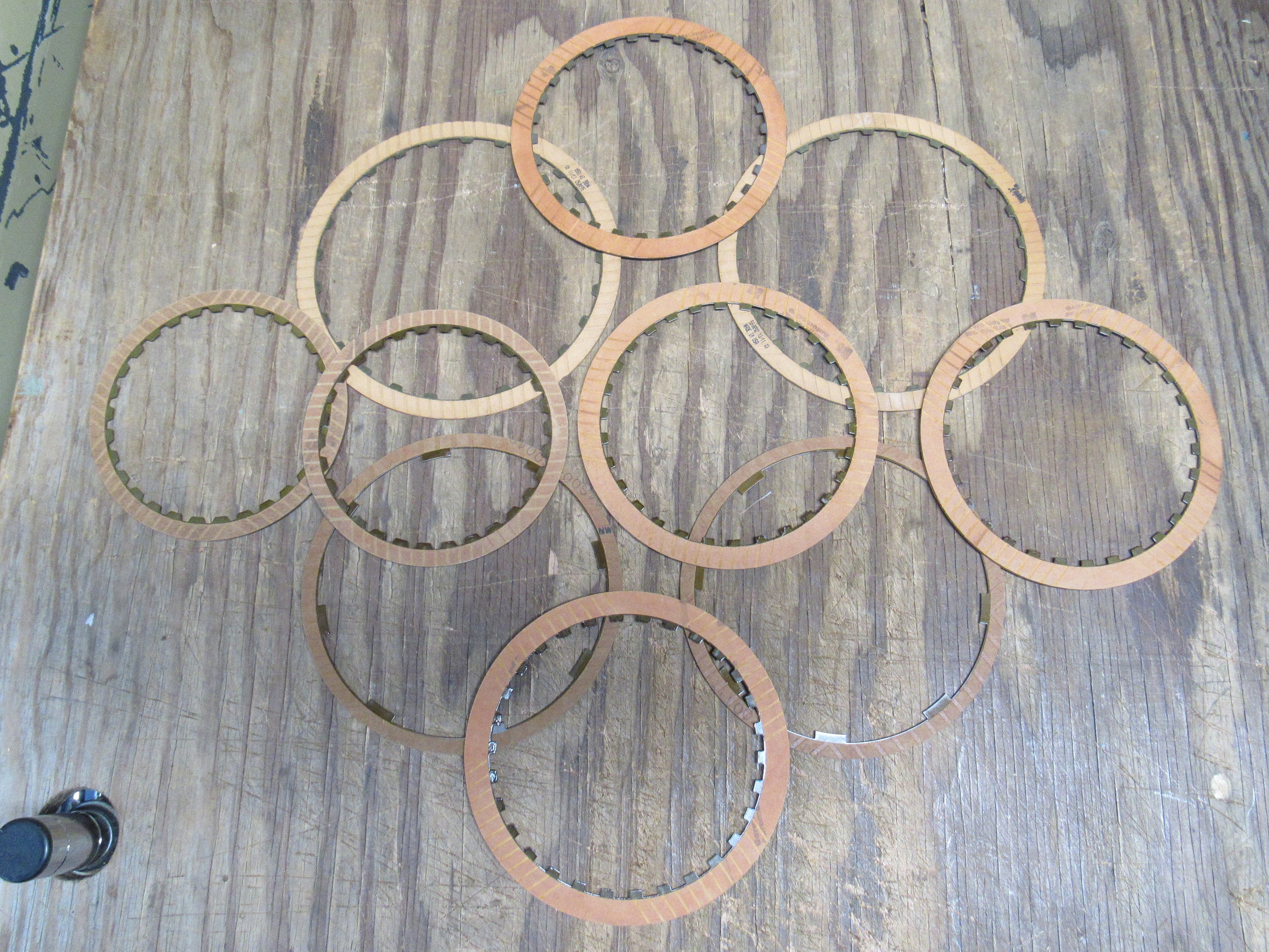 10 Rings Metal and Cardboard Covered Rings Wonderful Rusty Etsy