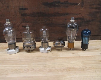 Large Radio Tubes, Choose the Tube - 6 Extra Large Radio Tubes, assemblage, steampunk supplies, craft supplies