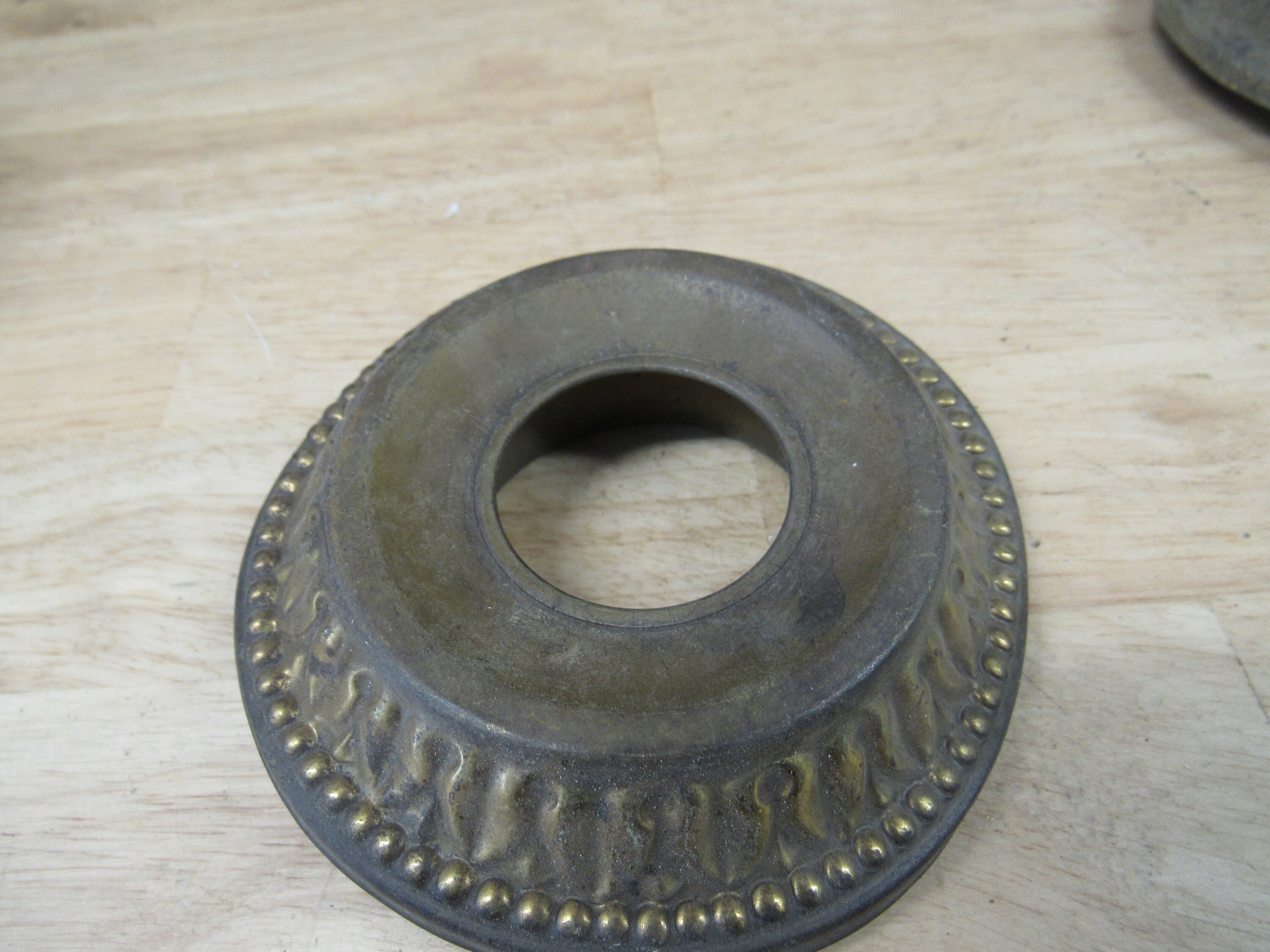 Brass Lamp Parts Brass Bobeche Flower Shaped Round Metal Etsy