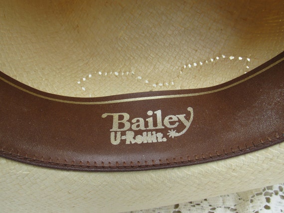Bailey Straw Hat, Bailey U-Roll It Straw Hat with… - image 8