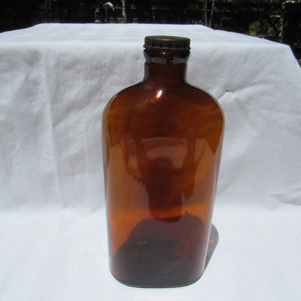 Antique Brown Bottle Etsy