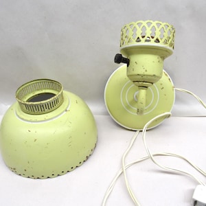 Metal Lamp Fixture, Yellow Decorative Wall Lamp