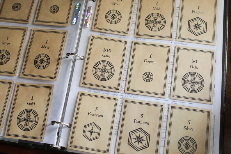 Dungeon Money Print and Play Dungeons and Dragons - Etsy