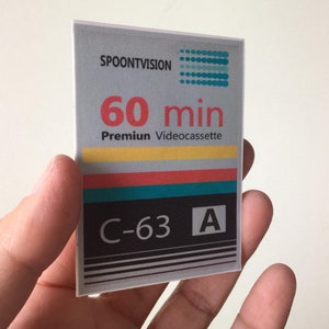 Mini Sticker vintage style inspired in VHS concepts, Vhs Stickers, Vcr Stickers, For Vhs lovers, For Vhs fans, Gift for Vhs lovers