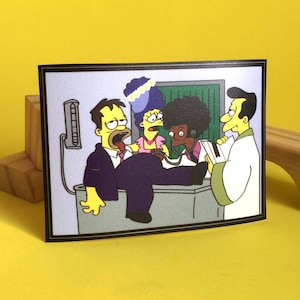 Sticker inspired in The Simpsons, Homer ate the whole wedding cake, The Simpsons stickers, Cartoon Stickers, Simpsons gifts