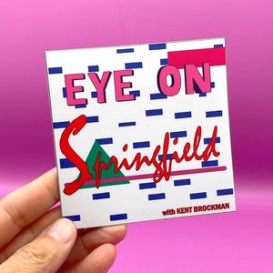 MAGNET &quot;Eye On Springfield&quot;, The Simpsons, Kent Brockman, Simpsons Gift, Simpsons Fans