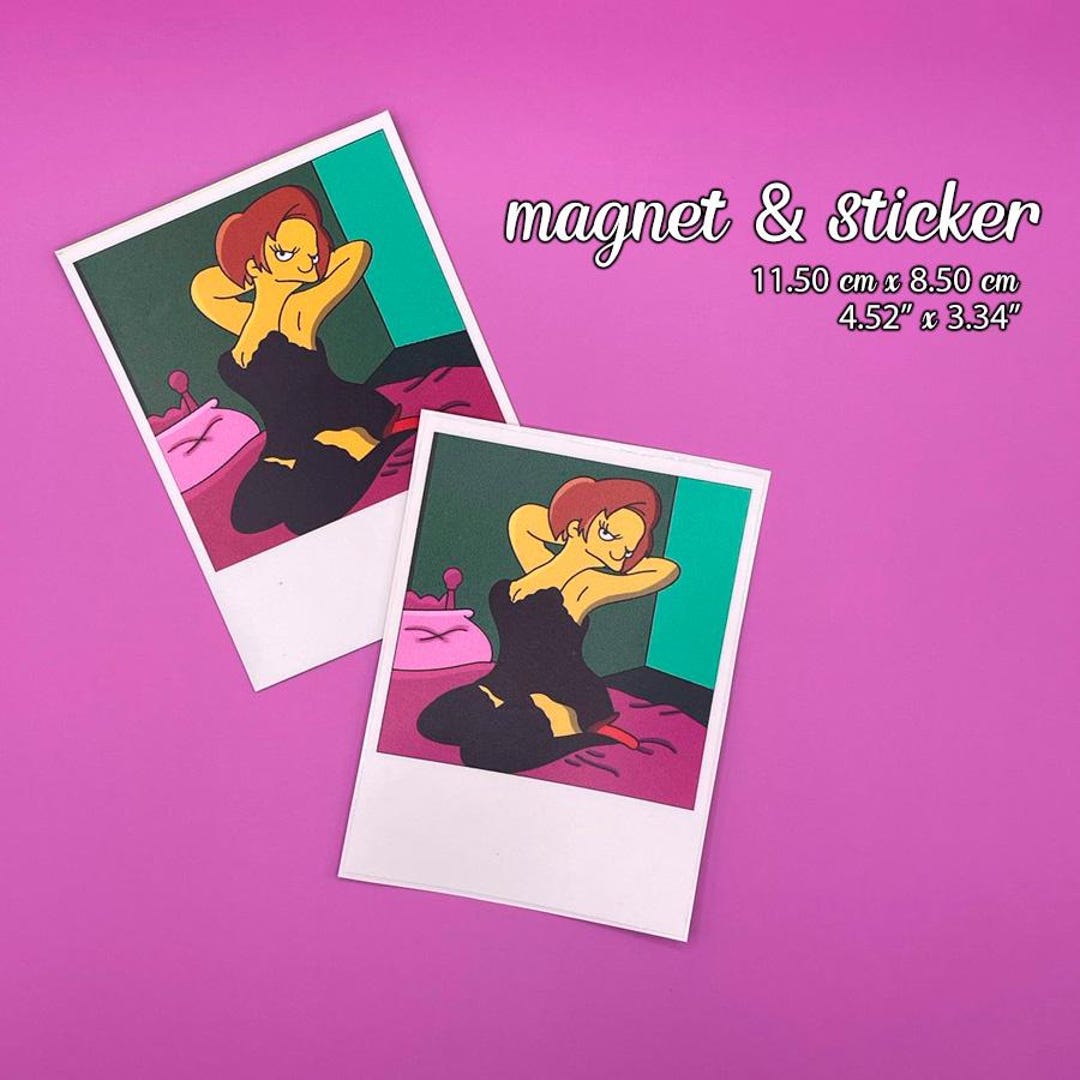 Combo Simpsons: Sexy Edna Sticker + Sexy Edna Magnet, Edna Sticker ...