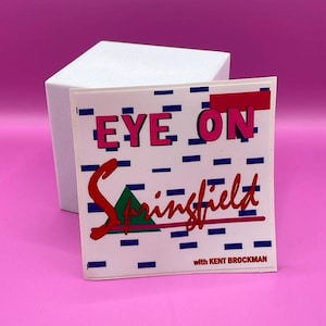 Sticker &quot;Eye on Springfield&quot; inspired in The Simpsons TV Show (own design)