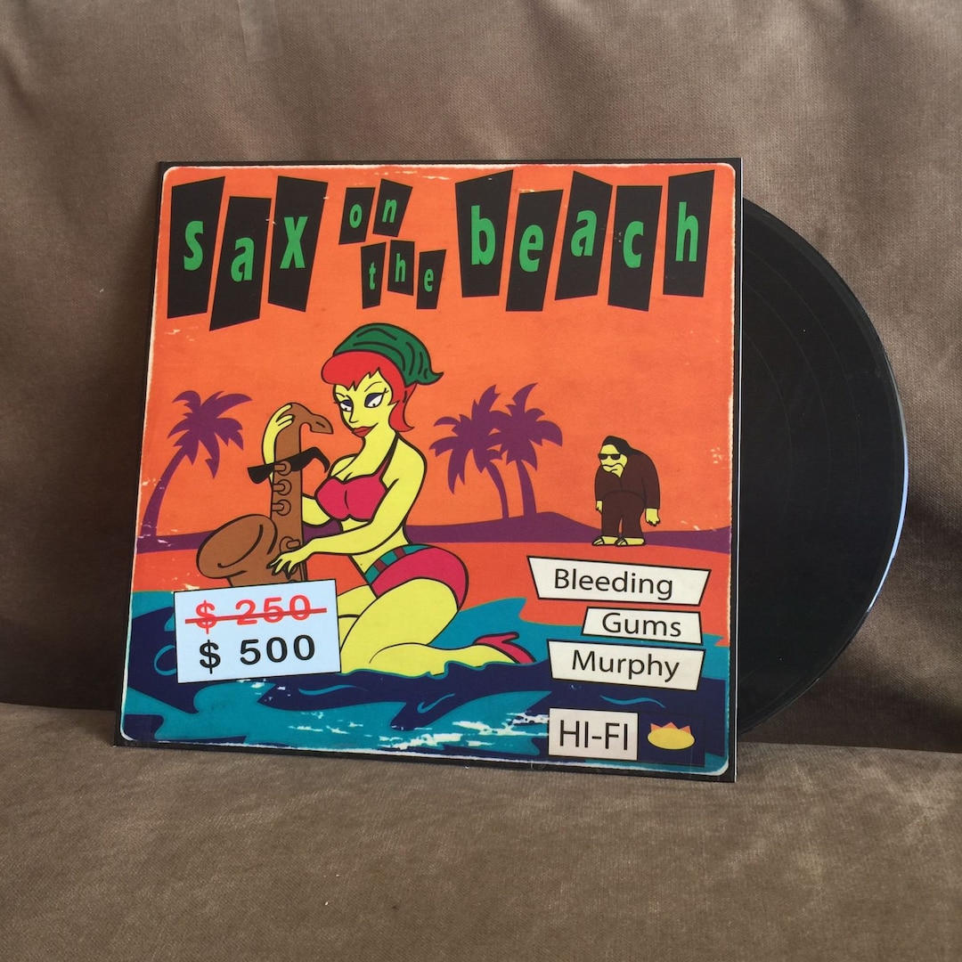 Cool Gift. Sax on the Beach (bleeding Gums) Real Size LP Cover +