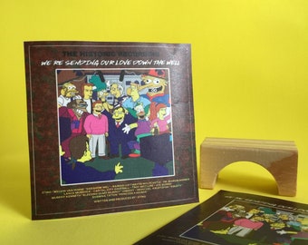 Sticker &quot;We re sending our love down the well&quot;. The Simpsons Stickers. TV Show Stickers. Cartoon Stickers. Fans Stickers.