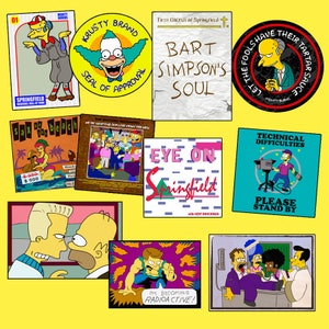Zeer complete stickers The Simpsons, perfect cadeau voor fans, tv-show, stickerset
