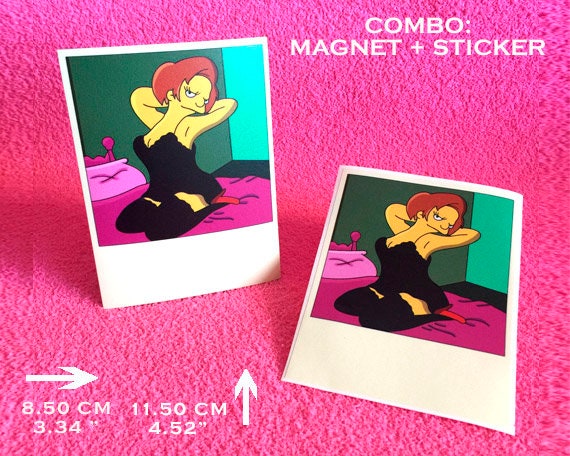 Combo Simpsons: Sexy Edna Sticker Sexy Edna Magnet Edna | Etsy