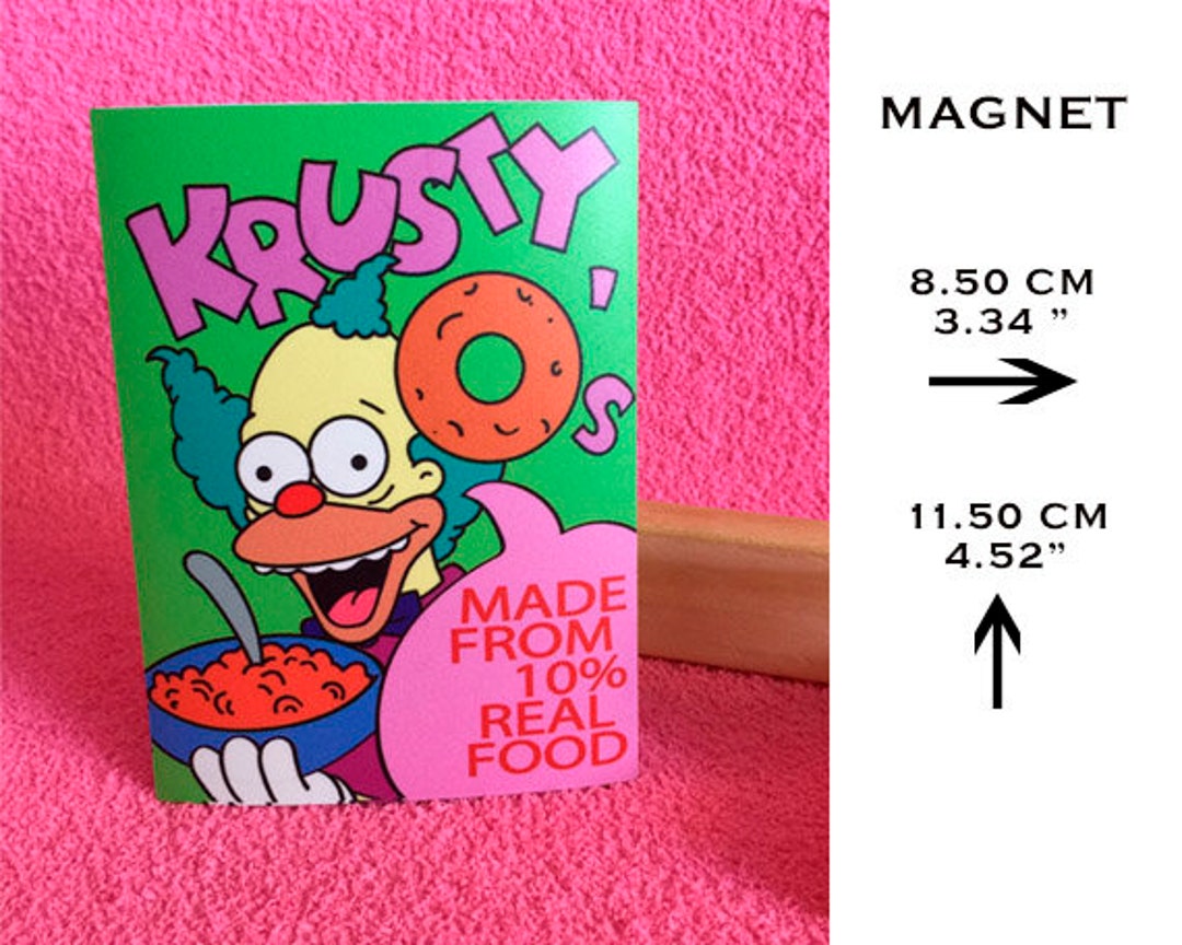 krusty Cereal. the Simpsons. Los Simpson. Etsy