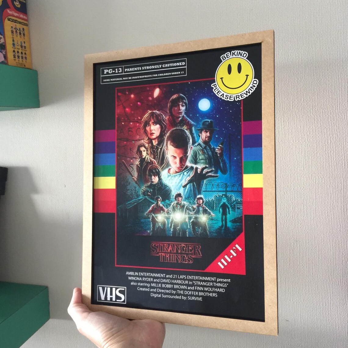 Stranger Things Wall Frame. Digital Design. Gift for Fans. Etsy