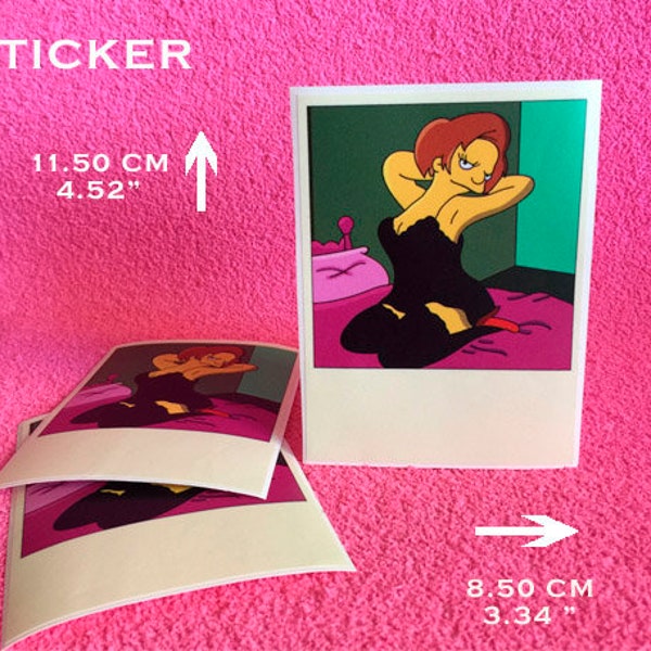 Simpsons "Sexy Edna" Sticker, The Simpsons Sticker, Edna Sticker, Cartoon Sticker, Cartoon Sticker, TV Show Sticker, Comics Sticker