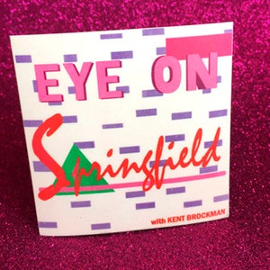 Sticker "Eye on Springfield" inspired in The Simpsons TV Show (own design)