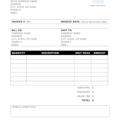 Receipt Template Editable Invoice Receipt Word Document Etsy Receipt Template Editable Invoice Receipt Word Document Etsy