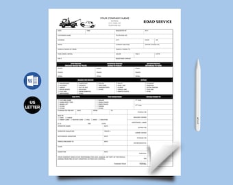 Modulo di fattura modificabile per la registrazione del servizio di traino su strada: Microsoft Word