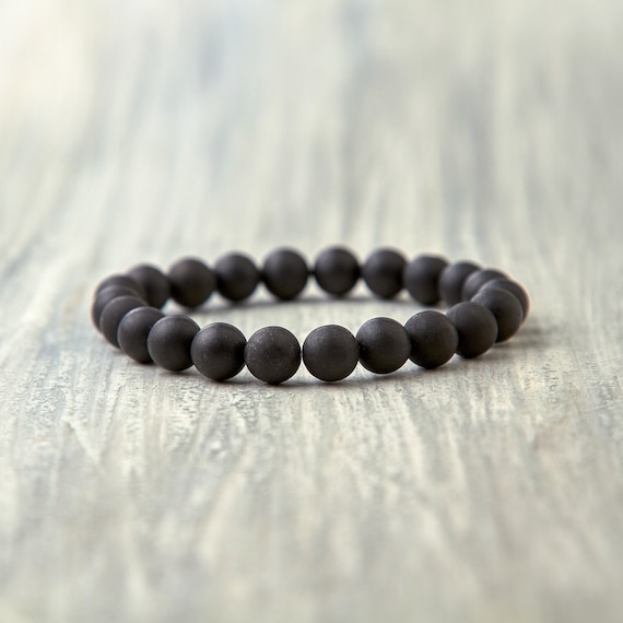 Matte Shungite Stretchy Bracelets Matte Shungite Stretchy Bracelets