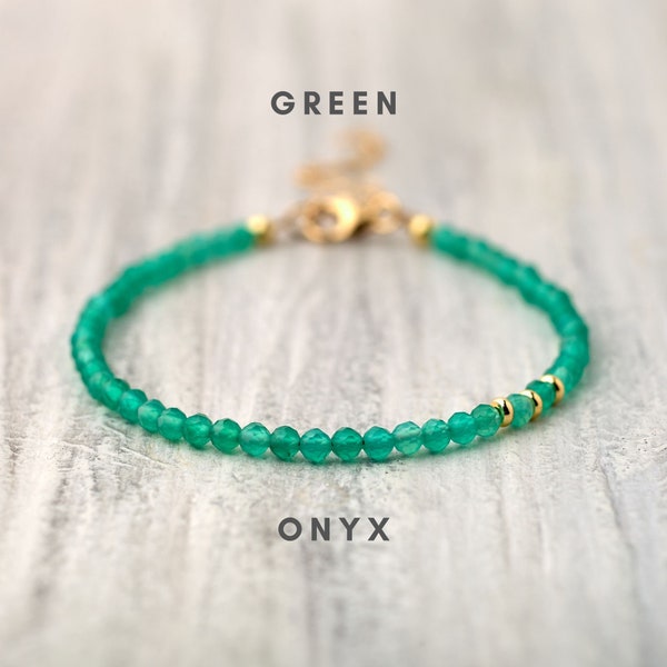 Green Onyx Bracelet Etsy