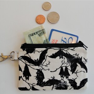 Monedero de Halloween, bolsa con cremallera de murciélago, monedero, telaraña, monedero de bruja, monedero de gato, llavero, llavero, estuche para AirPods, estuche para auriculares