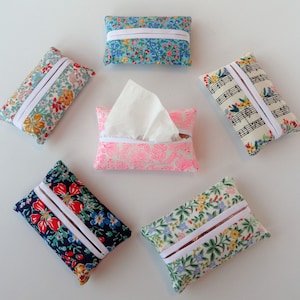 Purse Tissue Holder,Rifle Paper Fabric,Pocket Tissue Pouch,Facial Tissue Pack Case,Travel Tissue,Small Tissue Pack,Car Tissue,Sealed in Bag