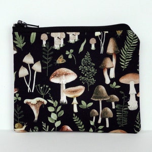 Zipper Coin Pouch,Woodland Change Purse,earbud case,air pod pouch,Mini Wallet,Fabric Pouch,4&quot; x 5&quot;,Sealed in in Bag